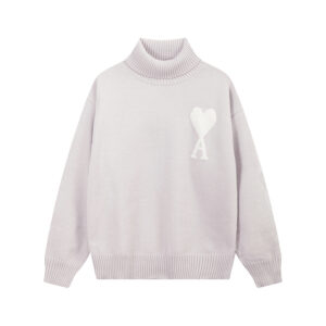 Ami Paris Ami de Coeur Oversize Turtleneck Sweater