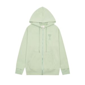 Ami Paris Ami de Coeur Zip-Up Hoodie