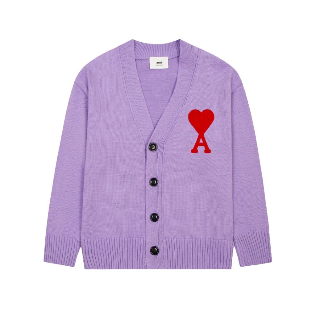 Ami Paris Ami de Coeur Cardigan