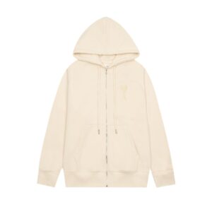 Ami Paris Ami de Coeur Zip-Up Hoodie