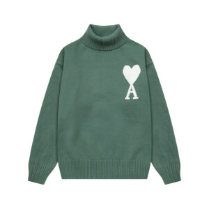 Ami Paris Ami de Coeur Oversize Turtleneck Sweater