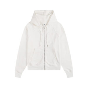 Ami Paris Ami de Coeur Tonal Patch Zip-Up Hoodie