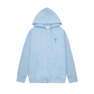 Ami Paris Ami de Coeur Zip-Up Hoodie