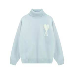 Ami Paris Ami de Coeur Oversize Turtleneck Sweater