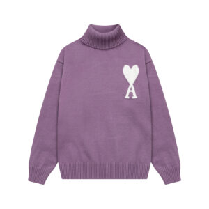 Ami Paris Ami de Coeur Oversize Turtleneck Sweater