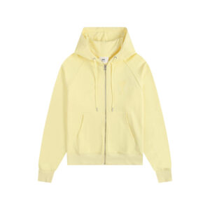 Ami Paris Ami de Coeur Tonal Patch Zip-Up Hoodie