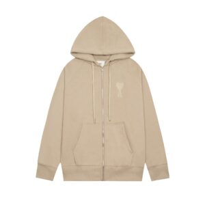 Ami Paris Ami de Coeur Zip-Up Hoodie