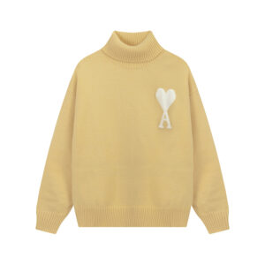Ami Paris Ami de Coeur Oversize Turtleneck Sweater