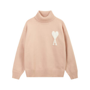 Ami Paris Ami de Coeur Oversize Turtleneck Sweater
