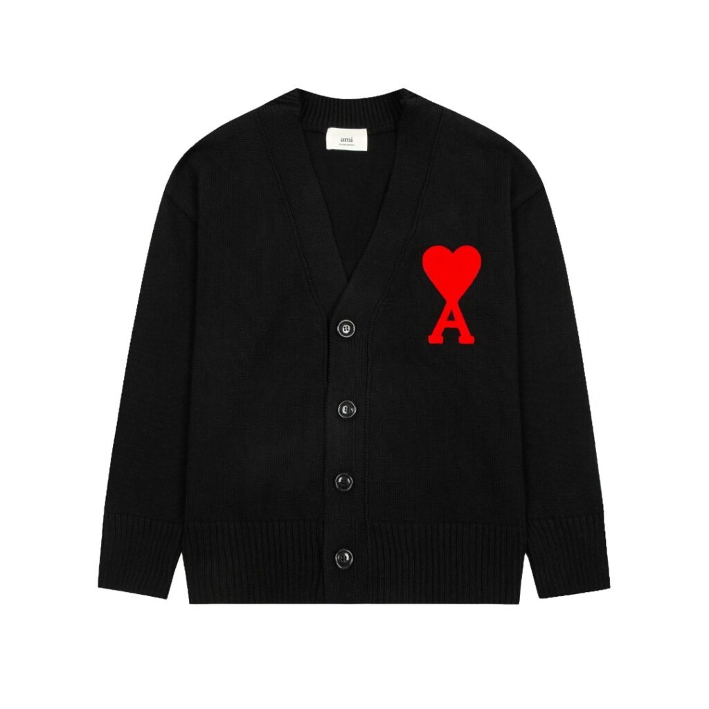 Ami Paris Ami de Coeur Cardigan