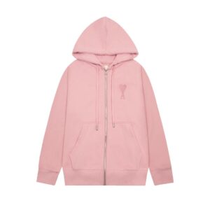 Ami Paris Ami de Coeur Zip-Up Hoodie