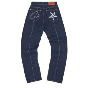 Corteiz C-Star Stitch-Down Jeans Dark Wash