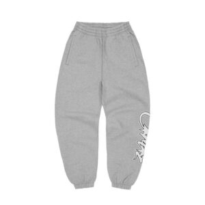 Corteiz Satin Allstarz Applique Bottoms Grey