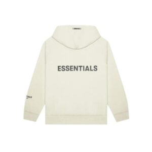 Fear of God Essentials SS20 Full Zip Up Hoodie 'Cream'