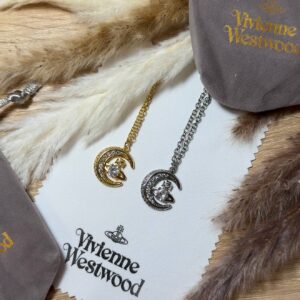 Vivienne Westwood Necklace Moon Golden3
