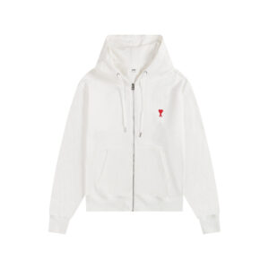 Ami Paris Ami de Coeur Zip-Up Hoodie