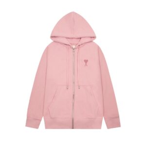 Ami Paris Ami de Coeur Zip-Up Hoodie