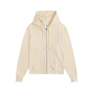 Ami Paris Ami de Coeur Tonal Patch Zip-Up Hoodie