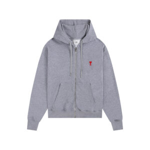 Ami Paris Ami de Coeur Zip-Up Hoodie