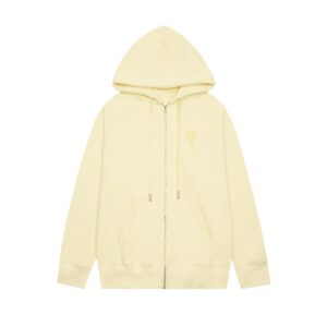 Ami Paris Ami de Coeur Zip-Up Hoodie