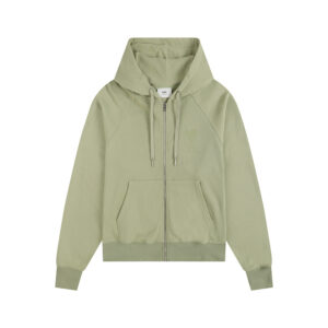 Ami Paris Ami de Coeur Tonal Patch Zip-Up Hoodie