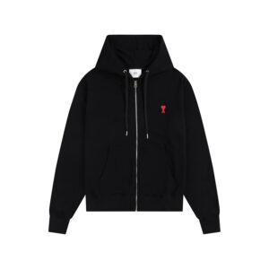 Ami Paris Ami de Coeur Zip-Up Hoodie