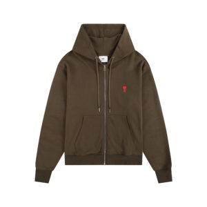 Ami Paris Ami de Coeur Zip-Up Hoodie
