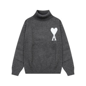 Ami Paris Ami de Coeur Oversize Turtleneck Sweater