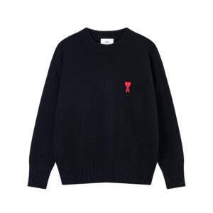 Ami Paris Ami de Coeur Tonal Patch Crewneck Sweater