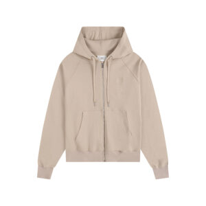Ami Paris Ami de Coeur Tonal Patch Zip-Up Hoodie