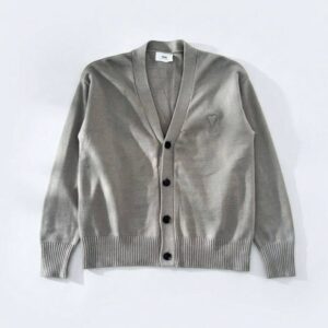 Ami Paris Ami de Coeur Tonal Patch Cardigan