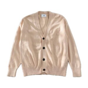Ami Paris Ami de Coeur Tonal Patch Cardigan
