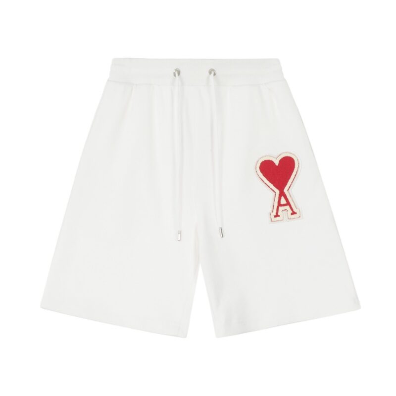 Ami Paris Ami de Coeur Fleece Shorts