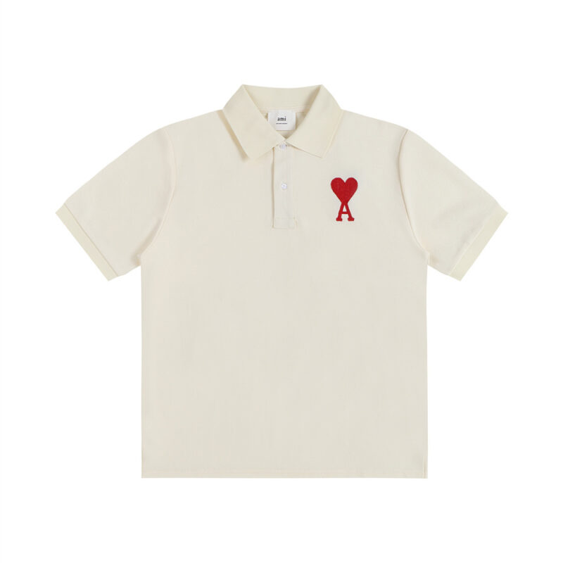 Ami Paris Ami de Coeur Polo Shirt