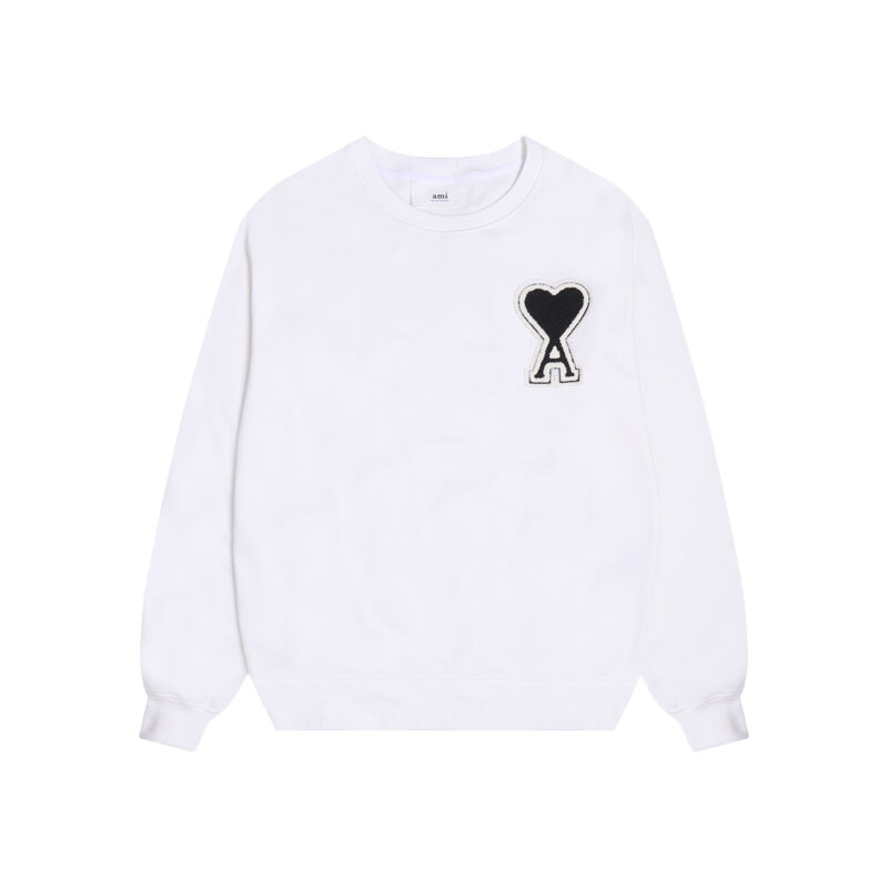 Ami Paris Ami de Coeur Patch Sweatshirt