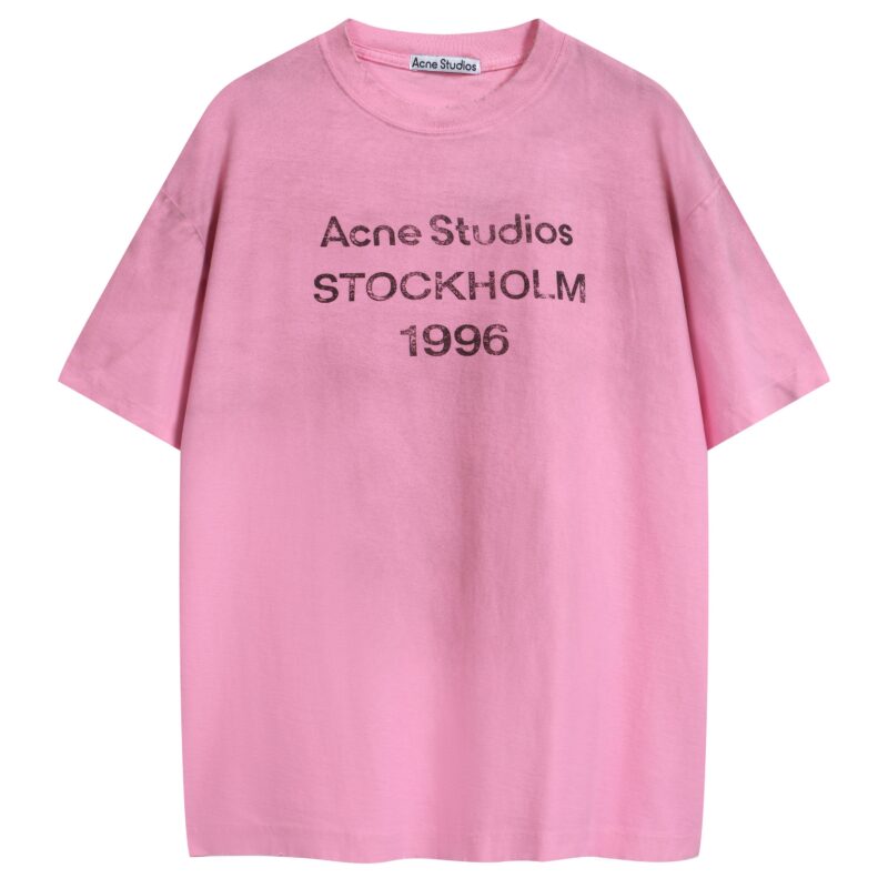 Acne Studios Distressed Logo T-Shirt