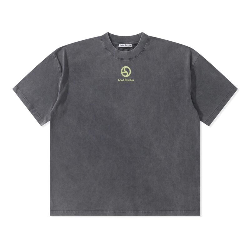 Acne Studios Logo-Print Faded T-Shirt