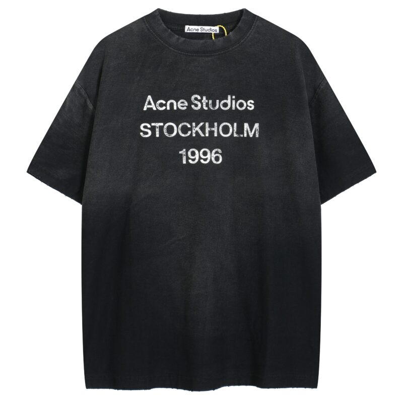 Acne Studios Distressed Logo T-Shirt