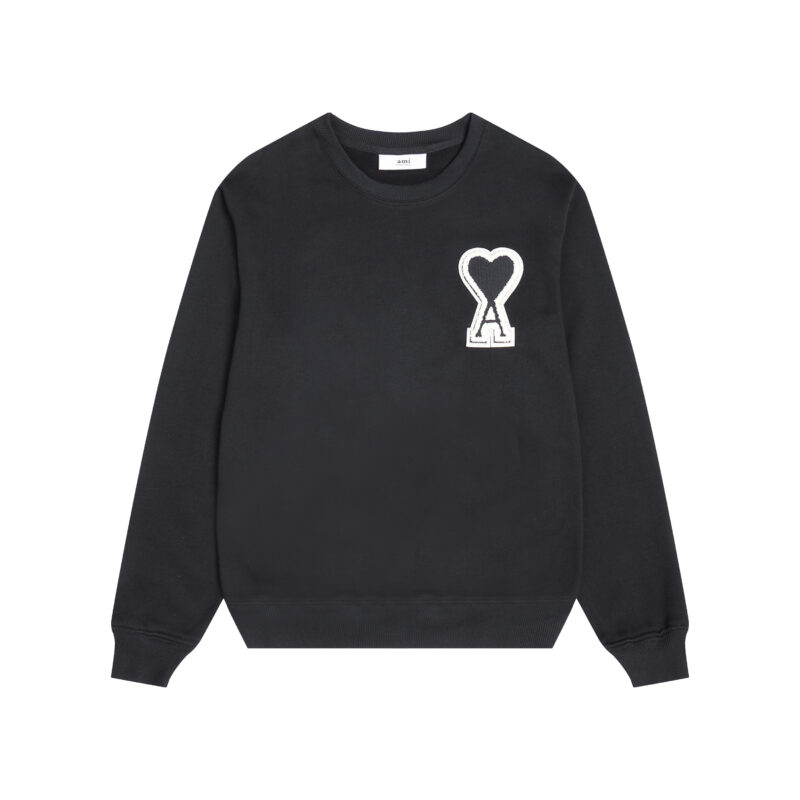 Ami Paris Ami de Coeur Patch Sweatshirt