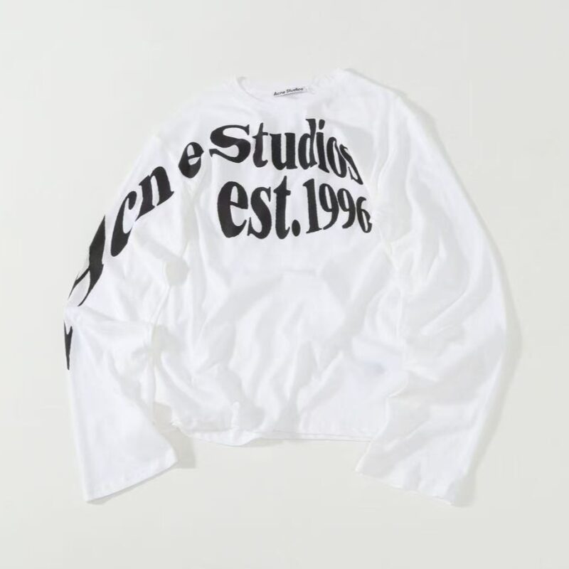 Acne Studios Long Sleeved Logo T-Shirt