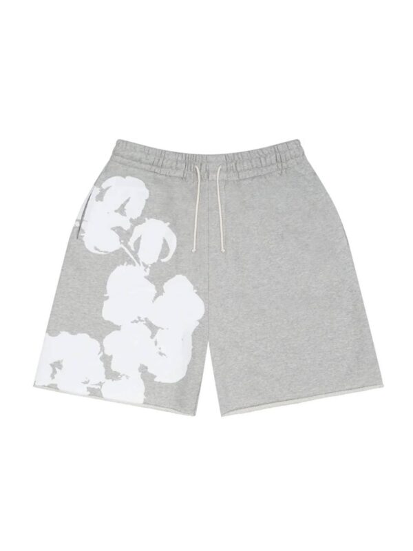 Denim Tears Big Cotton Wreath Sweat Shorts 'Grey'