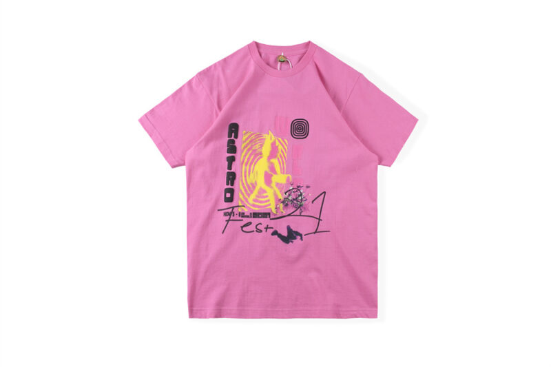 Travis Scott Other Side Tee Pink
