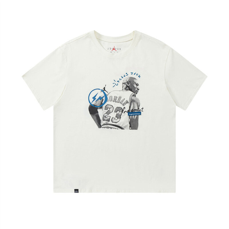Jordan x Travis Scott x Fragment Tee White