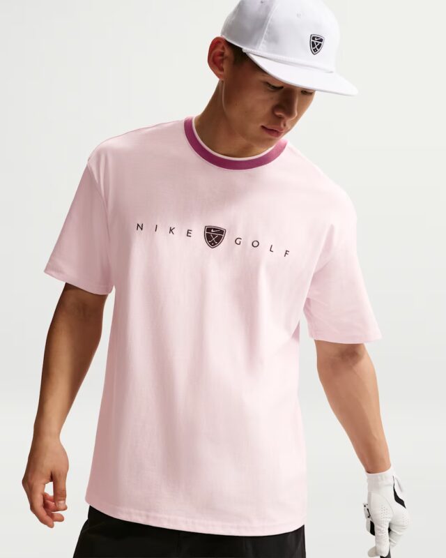 Nike Golf Tee Navy Pink