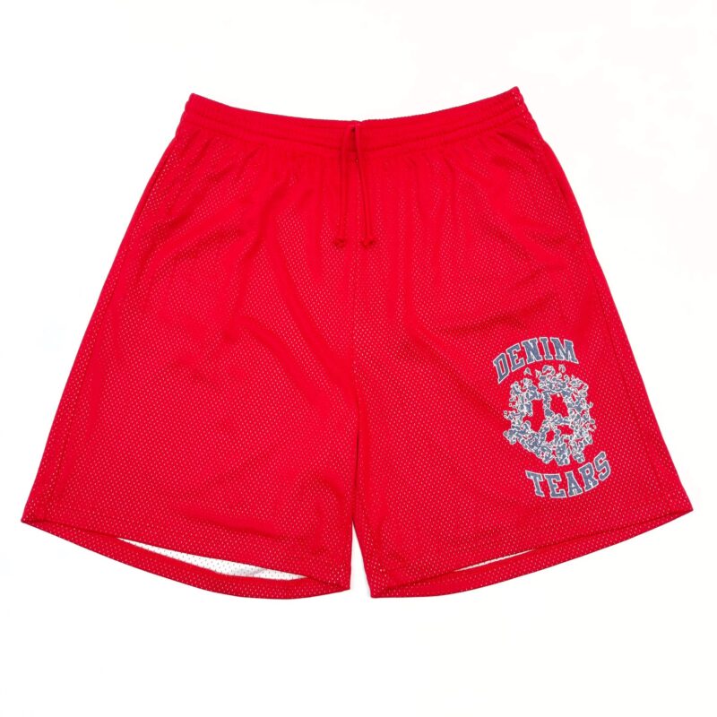 Denim Tears University Mesh Shorts 'Red'