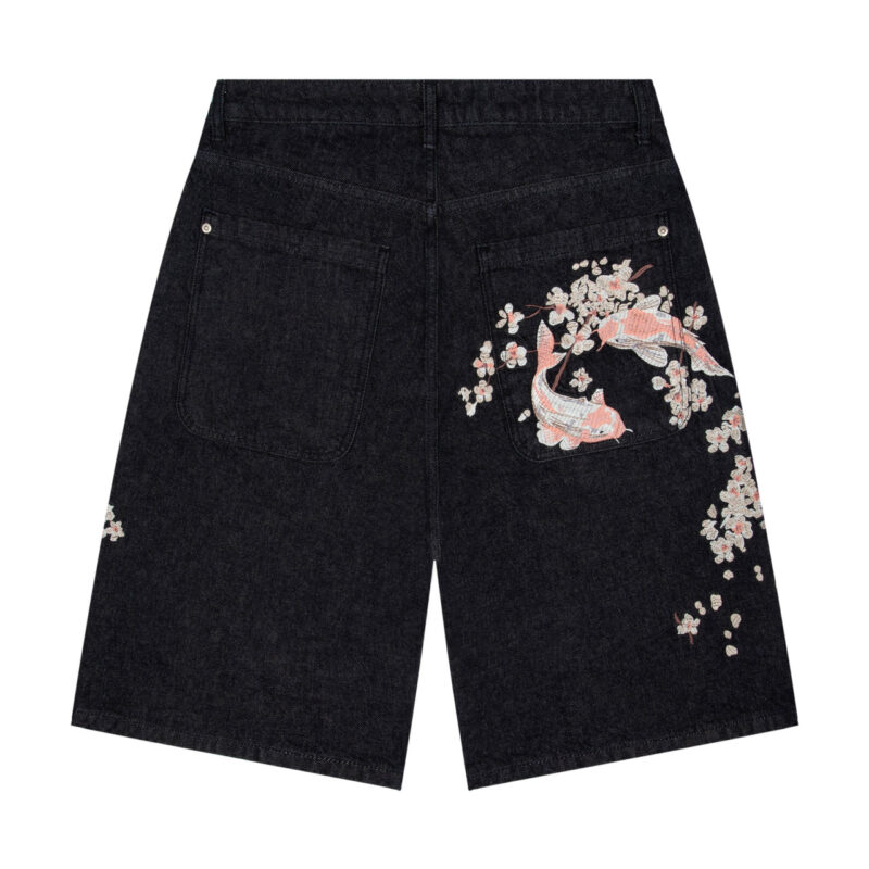 derschutze "yakuza" indigo raw Jorts 02