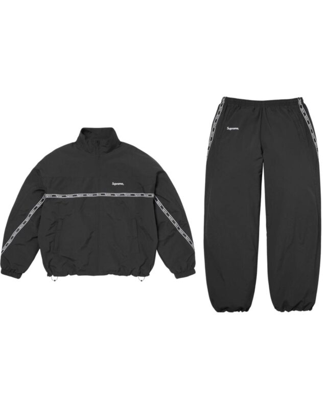 Supreme Logo Taping Track Set Black