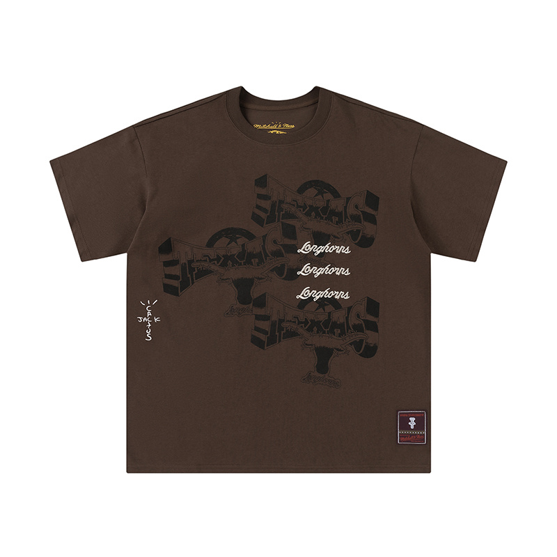 Travis Scott x Mitchell & Ness Texas Longhorns Tee Brown