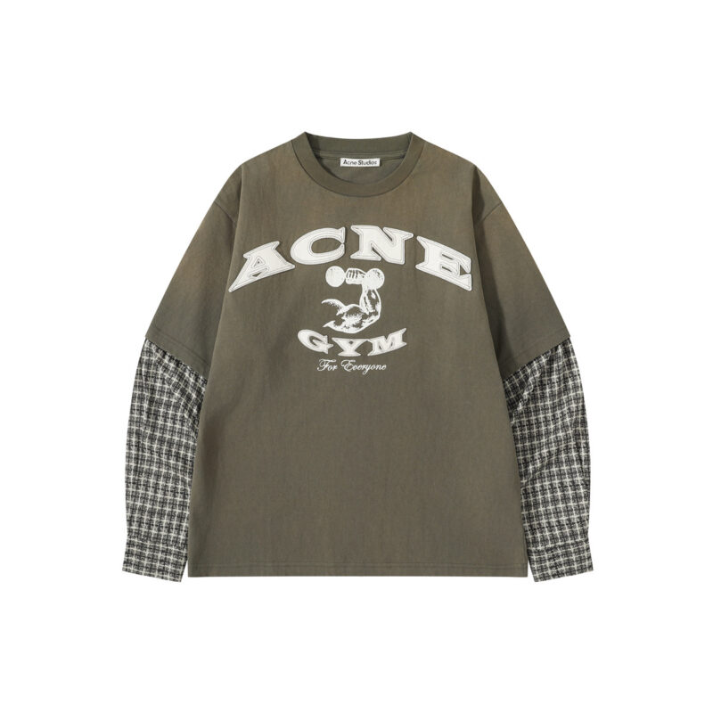 Acne Studios Layered Gym Print Long-Sleeve T-Shirt