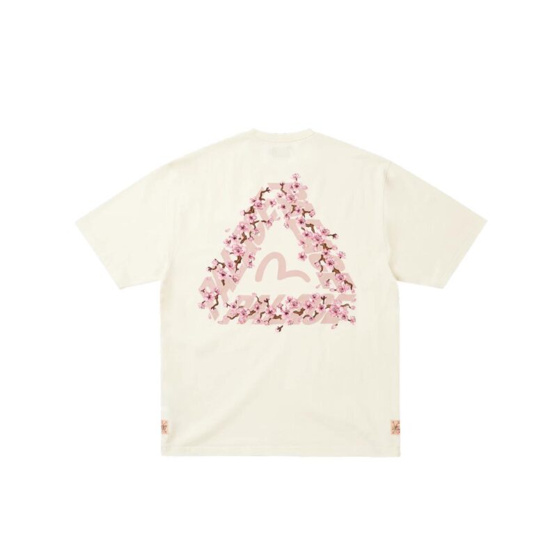 Palace x Evisu Heavy Wash Tee Beige